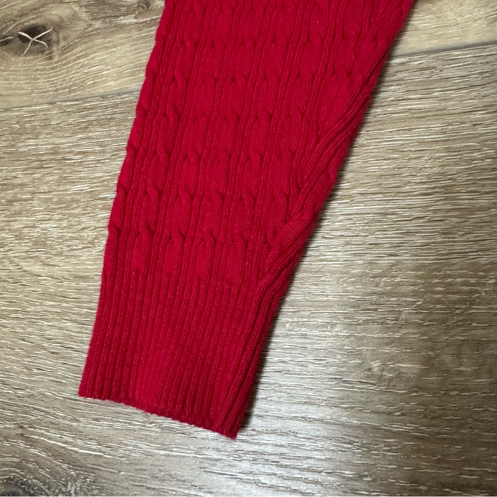 Like New KAREN SCOTT Red V Neck Sweater Size Medium - Picture 4 of 11